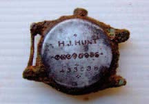 L'orologio con inciso il nome Hunt