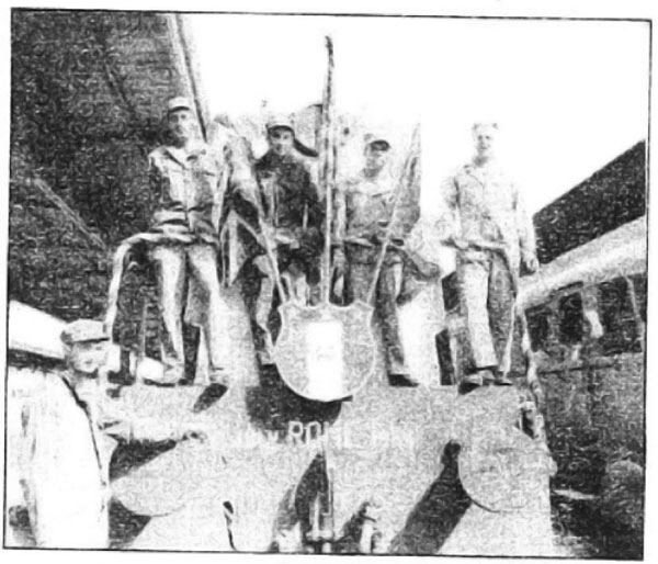 Photo Caption: Crew of the first train into Rome, July 4, 1944.